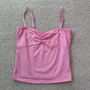 Pink Cropped Tank Top (S)